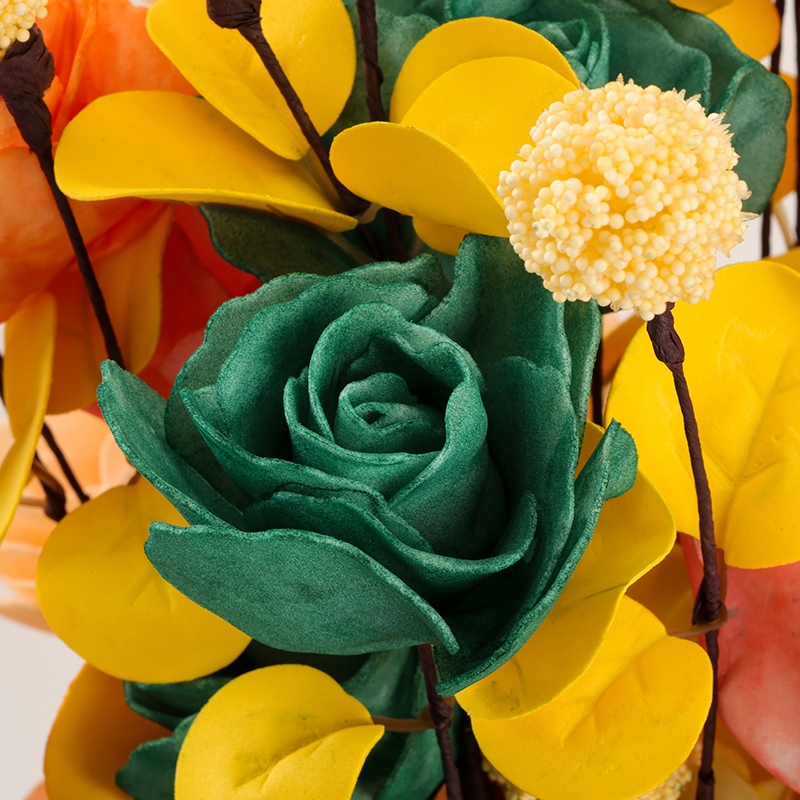 100 Flores de Simulación de Bolas de Rosa (Color Aleatorio) 3