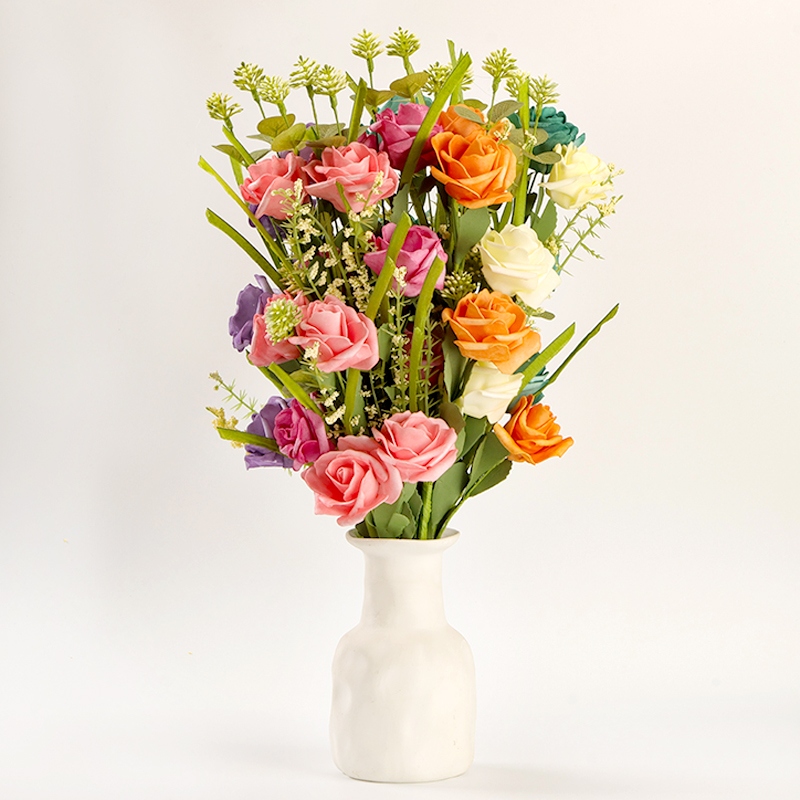 101 Rosas Flores Artificiales (Color Al Azar)