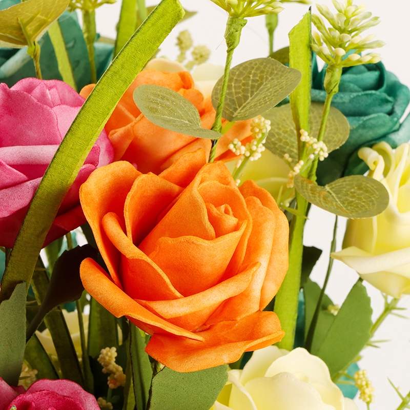 101 Rosas Flores Artificiales (Color Al Azar) 3