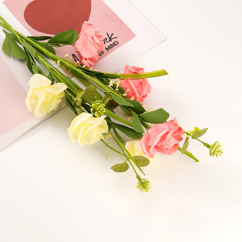 101 Rosas Flores Artificiales (Color Al Azar) 4