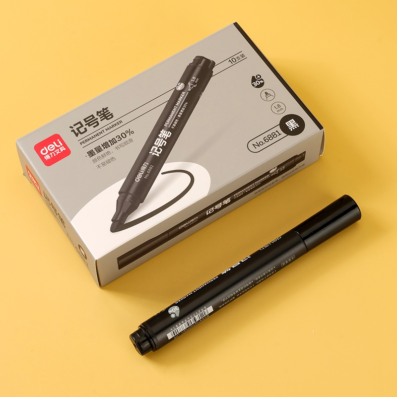 Deli Sida 6881 Marcador (Negro) 3