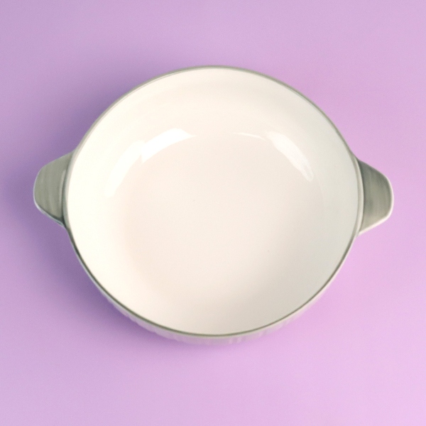 10.5 Pulgadas Doble Oreja Sopa Olla (Pequeña Familia Huella Leche Blanca) 4