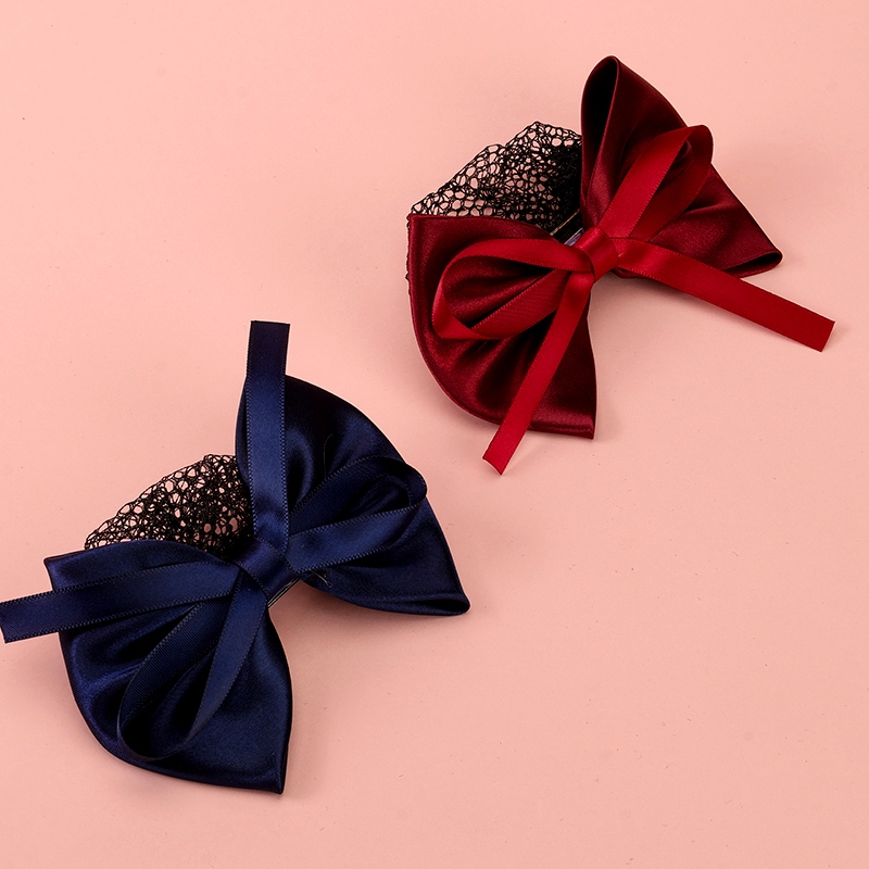 B86 Ribbon Bow Hair Net 3