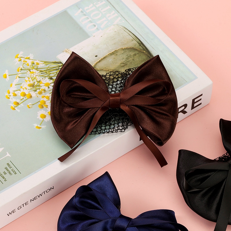 B86 Ribbon Bow Hair Net 4