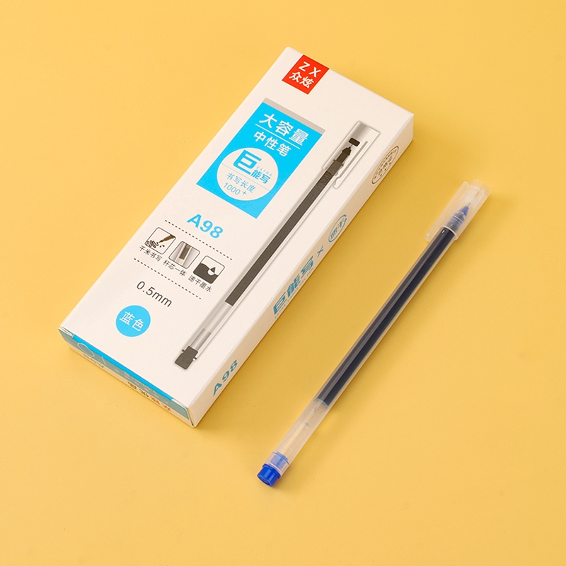 Zhong Xuan A98 Giant Can Write Gel Pen Blue (12) 3