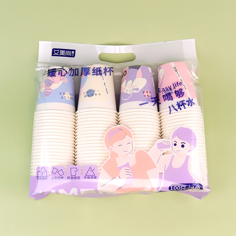 851 Tazas de Papel de Separación de Color Púrpura (100 Solamente) 2