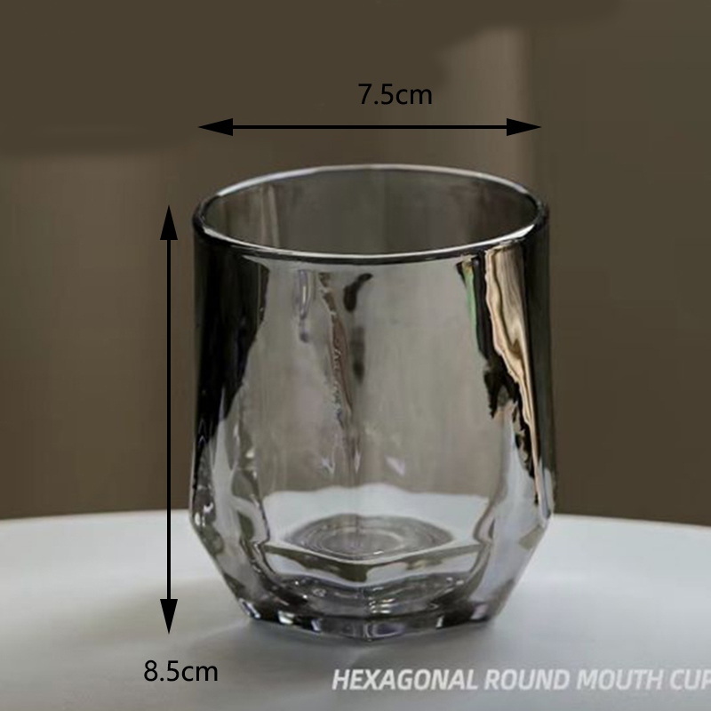 Tongyuan Hexagonal Glass (Amber Ash 280ML) 3
