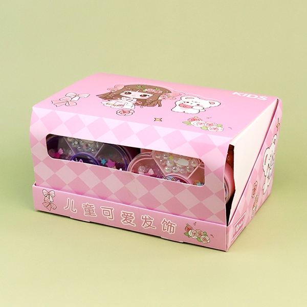 199 Cadena Corta de Flores de Unicornio Caja Redonda de Cuentas DIY 4