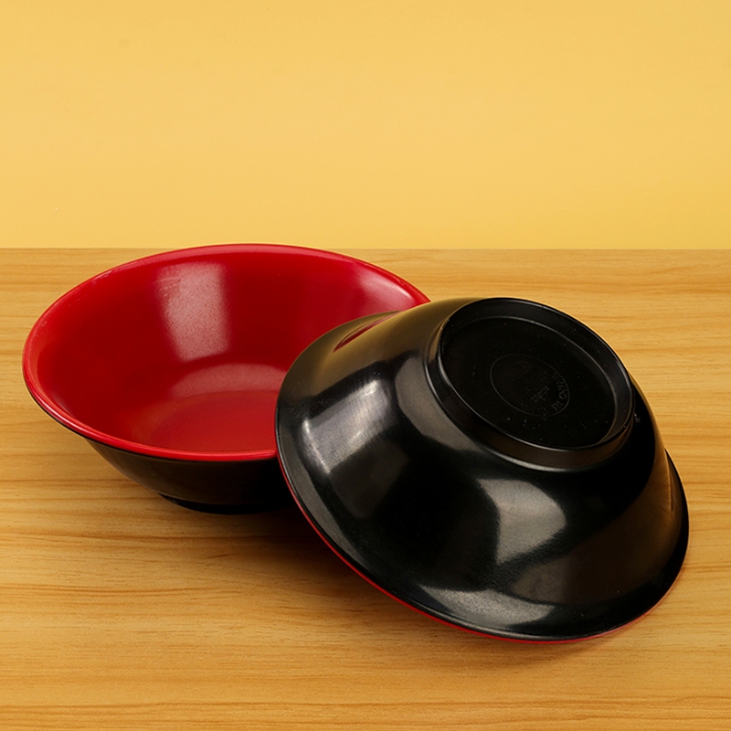 5065 Tazón de Porcelana Roja y Negra 3