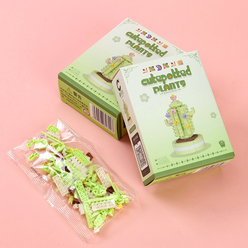 Chao Le Chuang Flores y Plantas Assembled Building Blocks (Random Styles) 2