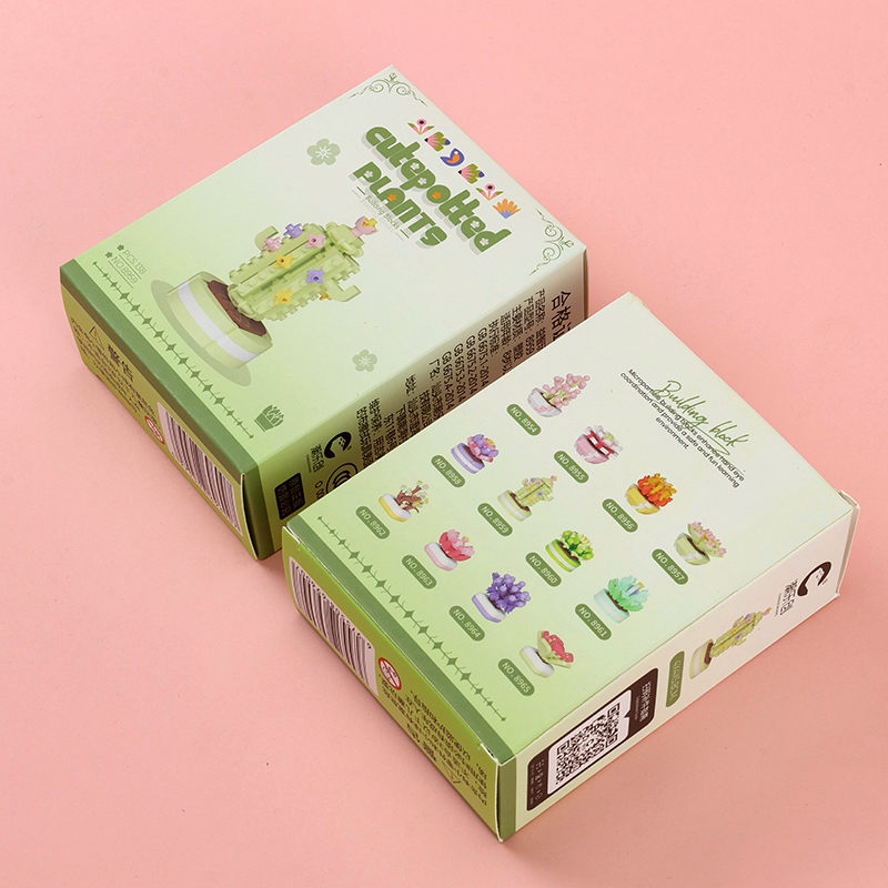 Chao Le Chuang Flores y Plantas Assembled Building Blocks (Random Styles) 3