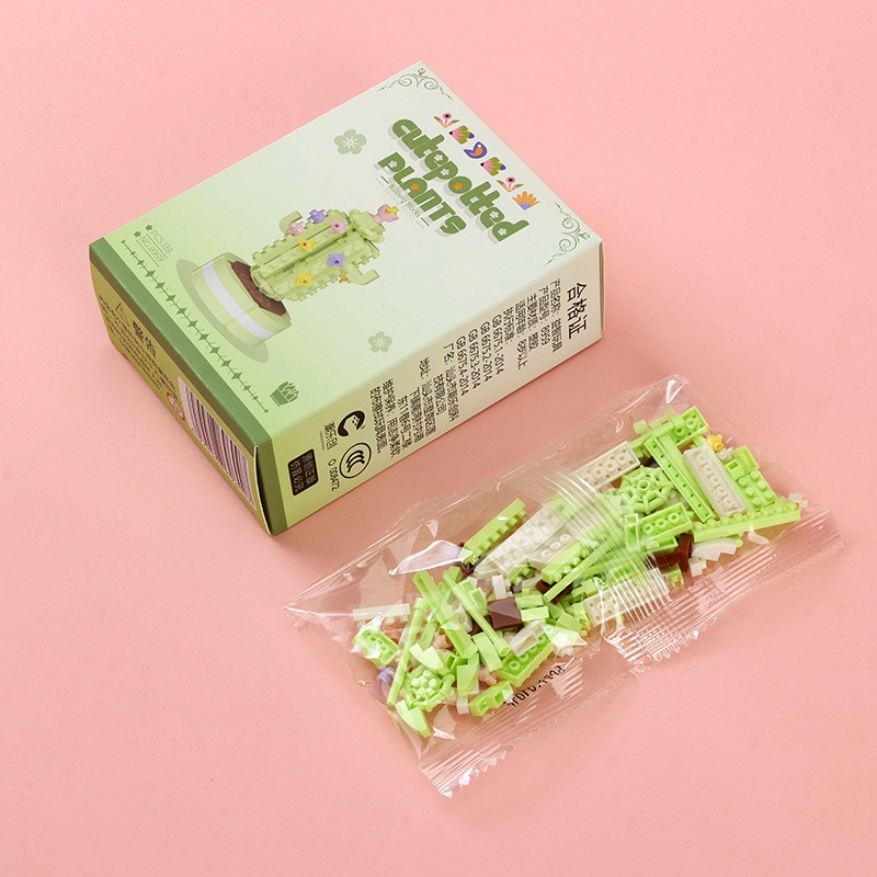 Chao Le Chuang Flores y Plantas Assembled Building Blocks (Random Styles) 4