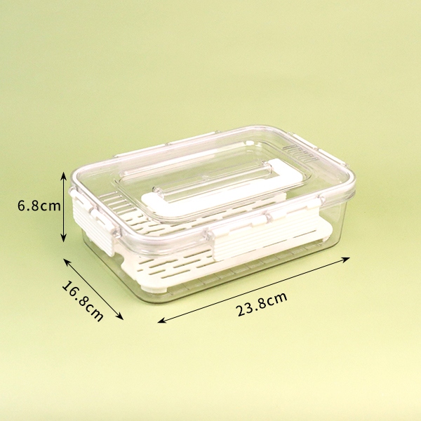 2366 Pequeño Tamaño Bajo Hielo Caja de Almacenamiento Transparente (Sin Compartimento) 3