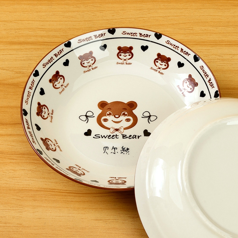 Placa de Fruta de 7 Pulgadas de Yongfeng (Oso de Amor) 5