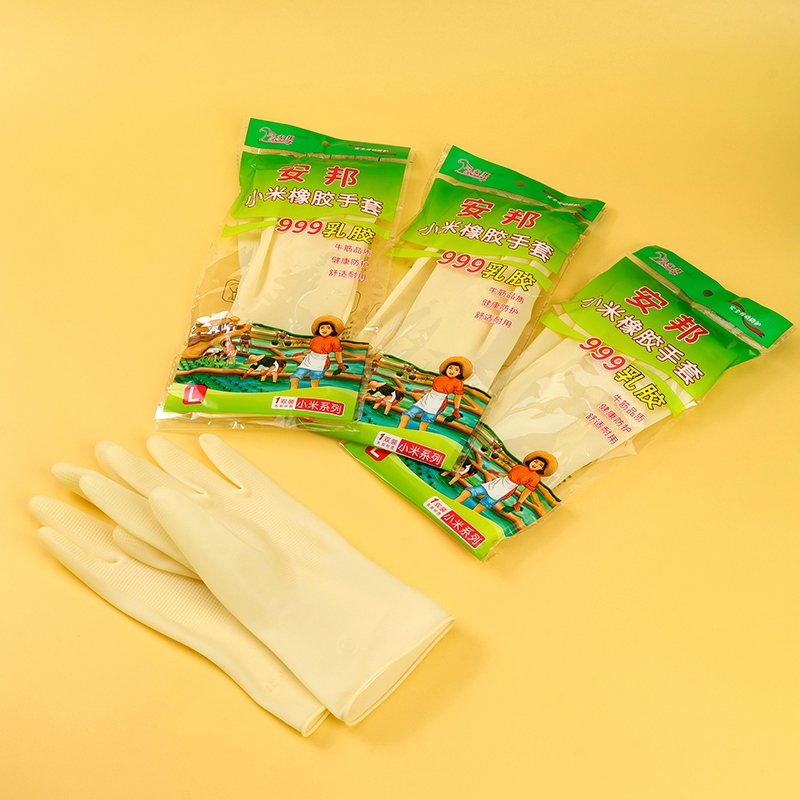 Guantes de Goma de Caucho Anbang Baimi-l 2