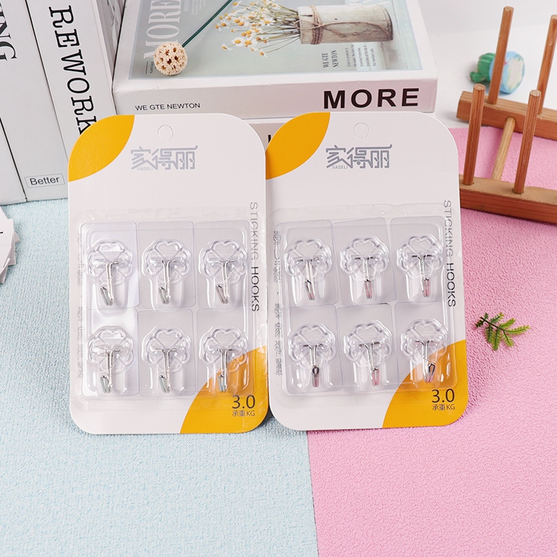 JDL-930 Six Transparent Traceless Hooks