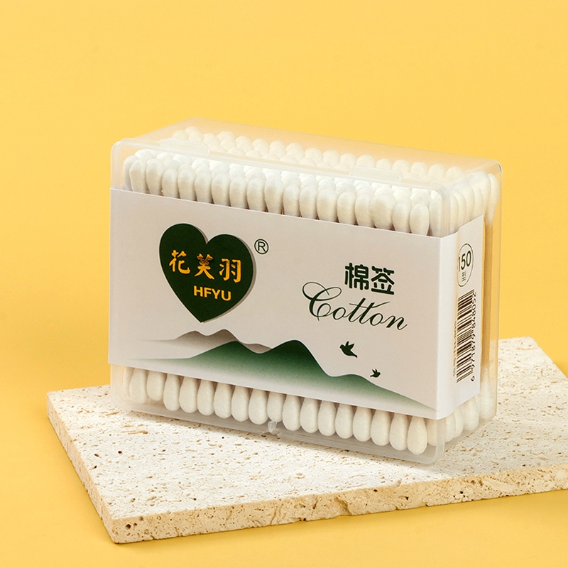 Hua Fu Yu 805 Gold Standard Flat Square Box Cotton Swab (150) 4