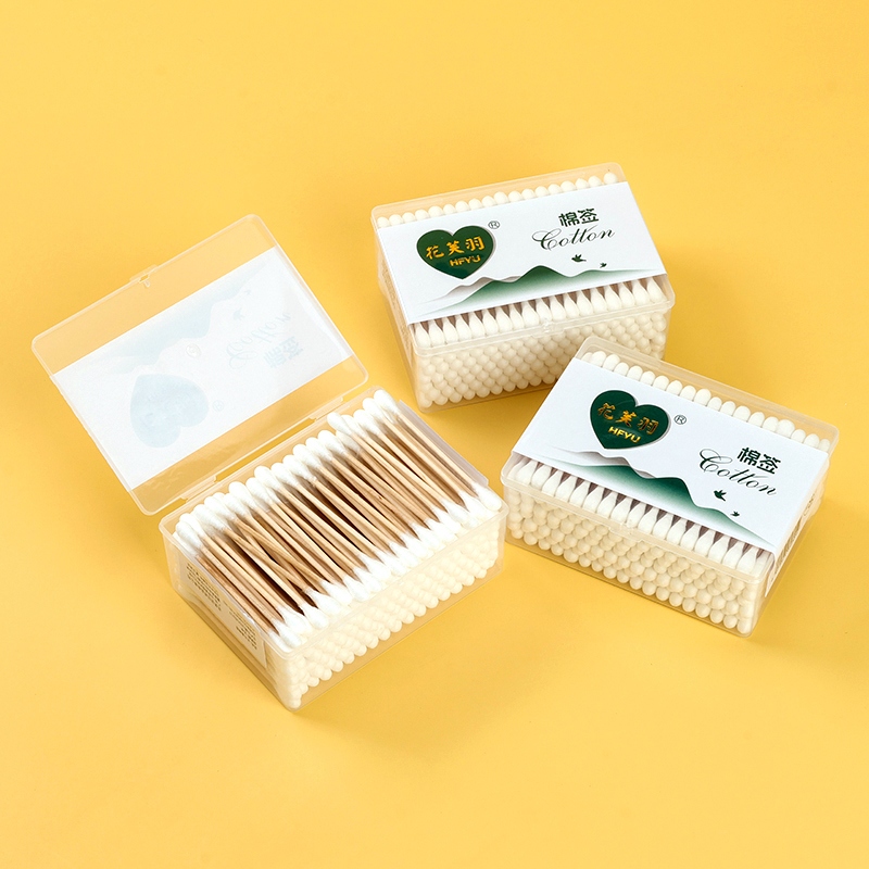 Hua Fu Yu 805 Gold Standard Flat Square Box Cotton Swab (150) 5