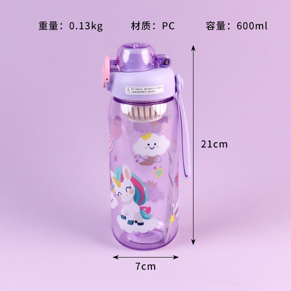 LF-2021 Caricatura de Plástico de Bebida Directa (600ml) 3