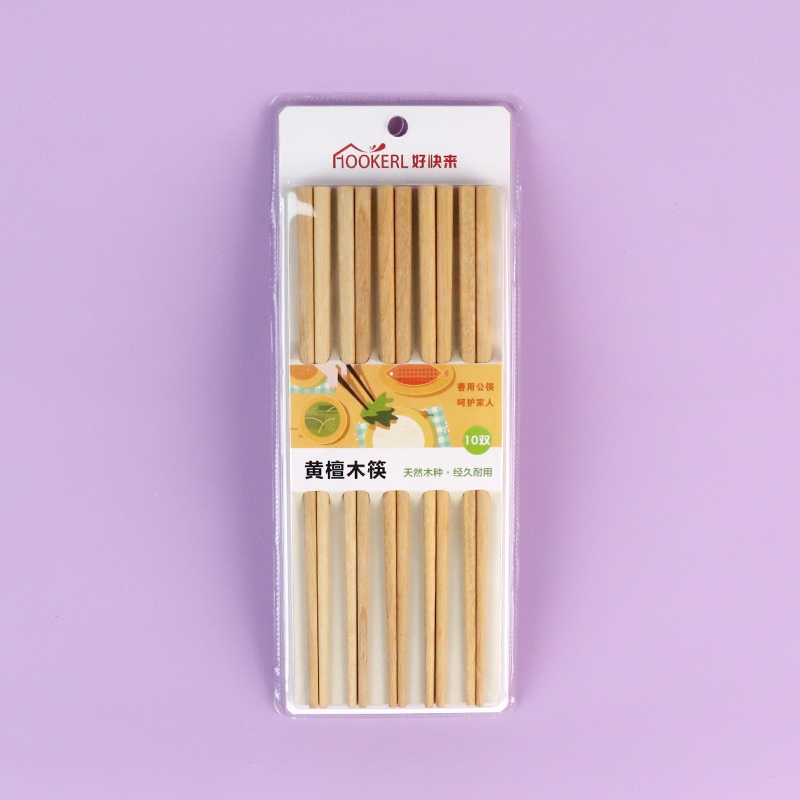 MK0892 Palillos de Madera de Sandalia Amarilla (10 Pares) 2