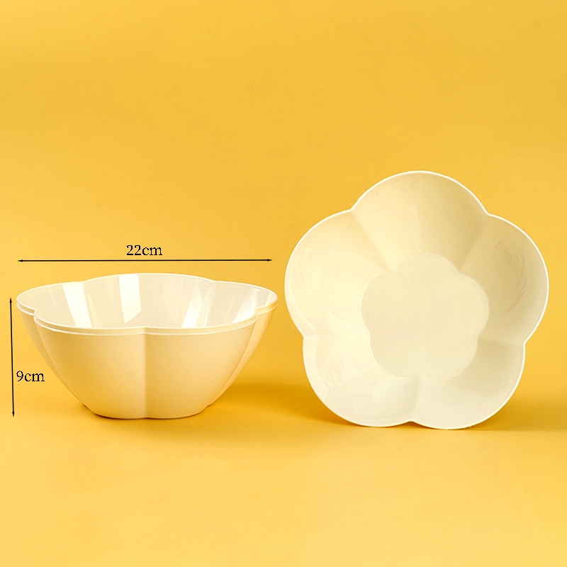 9405 Placa de Fruta En Forma de Flor Blanca 2