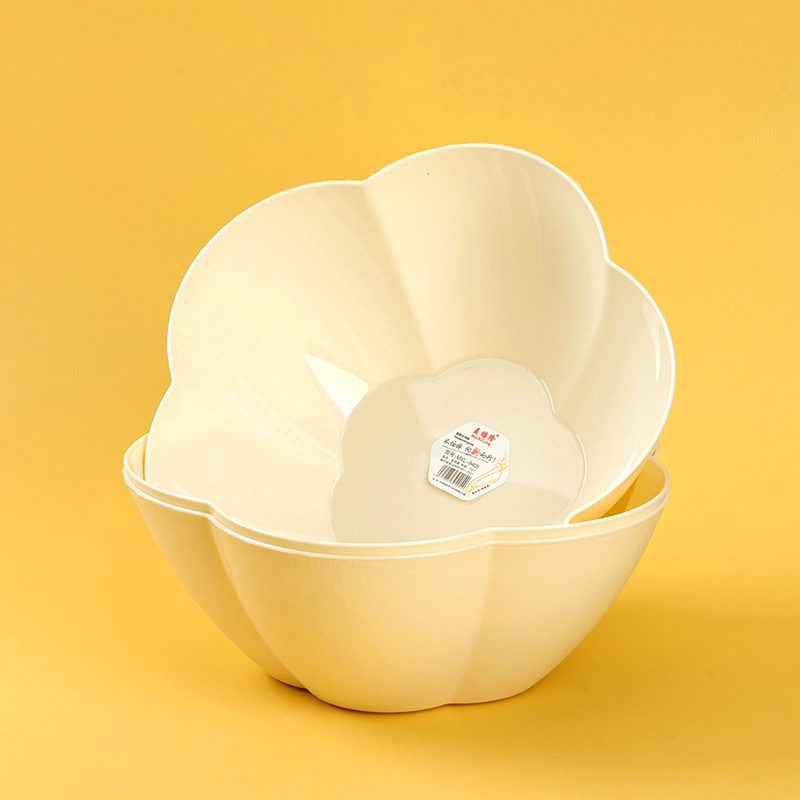 9405 Placa de Fruta En Forma de Flor Blanca 3