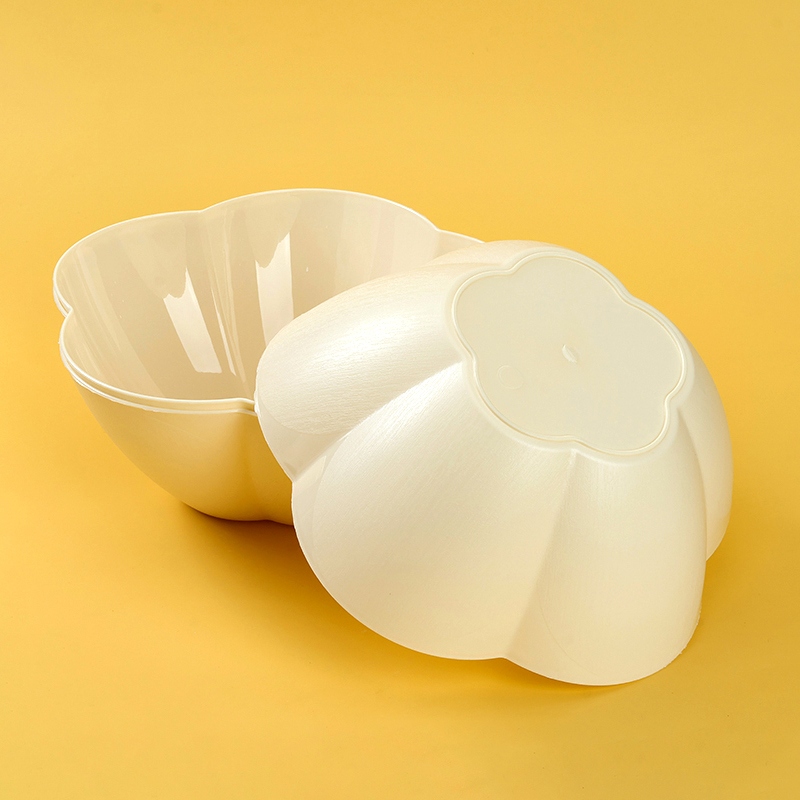 9405 Placa de Fruta En Forma de Flor Blanca 5