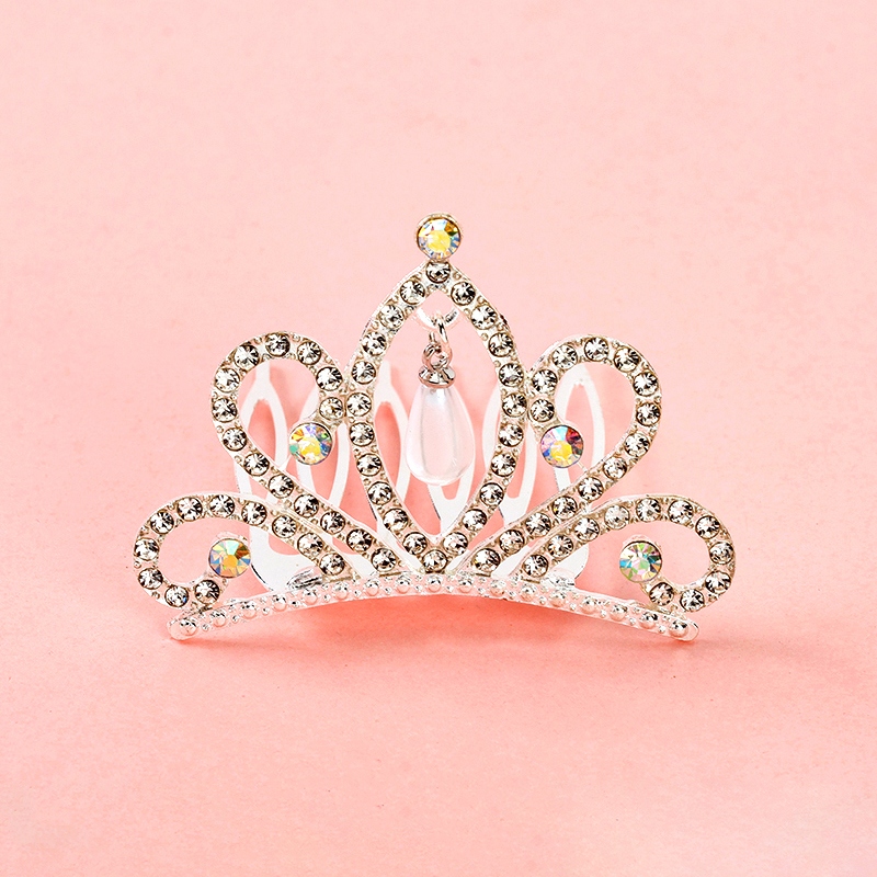 Corona de Perlas de Gran Tamaño Rhinestone 3