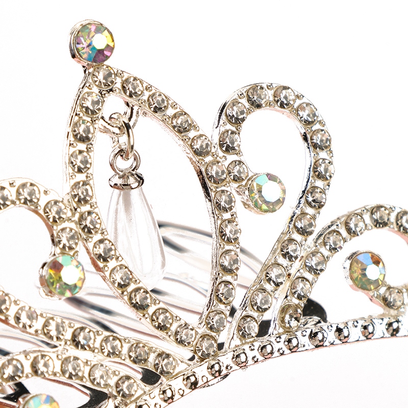 Corona de Perlas de Gran Tamaño Rhinestone 5