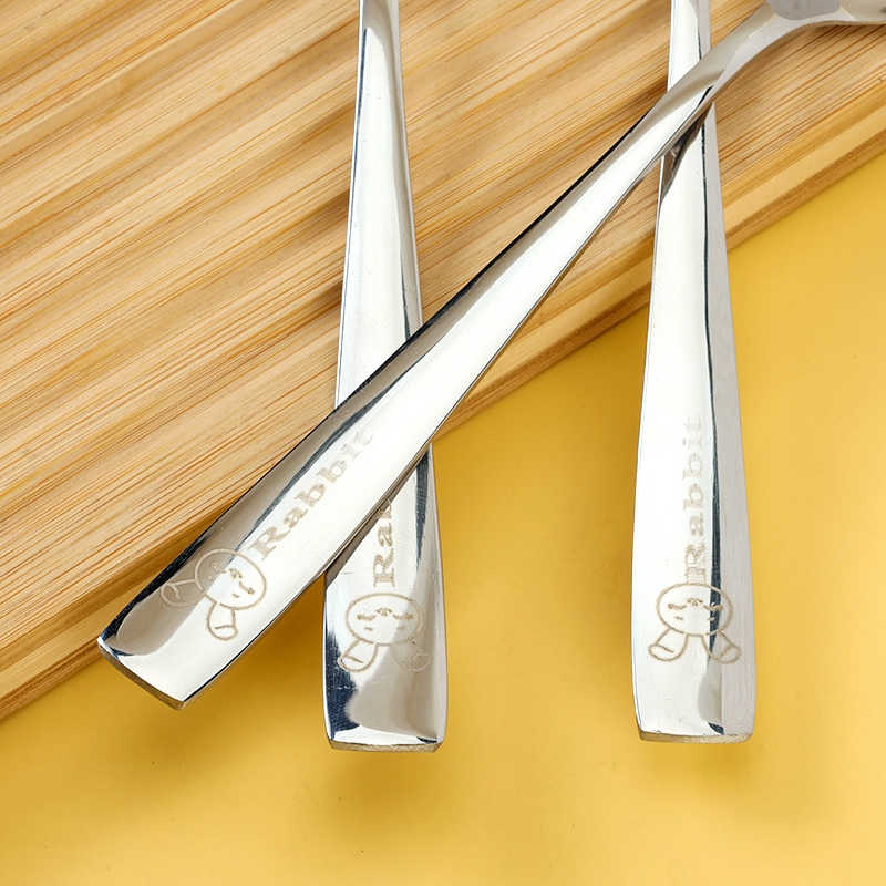 YLZ-1747 Mango Cuadrado de Conejo No.2 Cuchara Apuntada 5