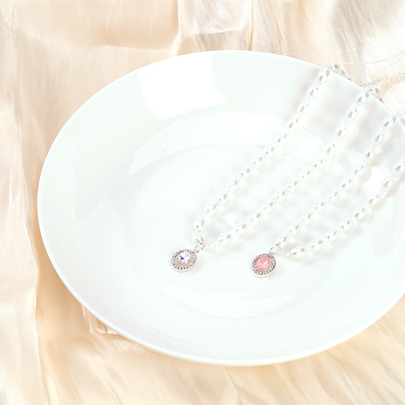 Perla Diamante Oval Zircon Collar 2
