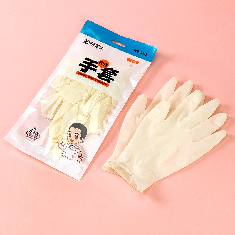 Guantes de Látex Lindo Nuera Z011 Blanco 4