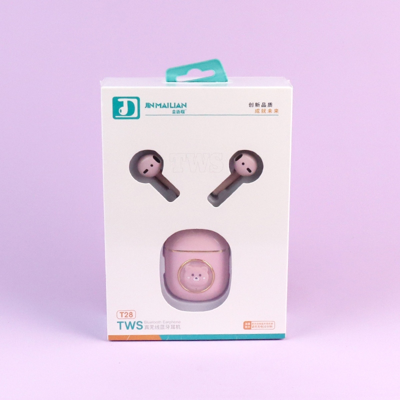 T28 Doll Inalámbrico Bluetooth Auricular (Color Mezclado)