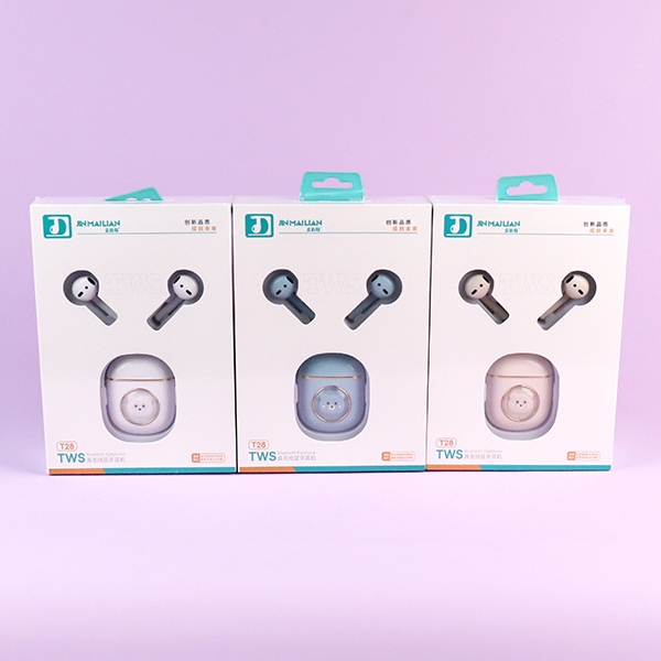 T28 Doll Inalámbrico Bluetooth Auricular (Color Mezclado) 4