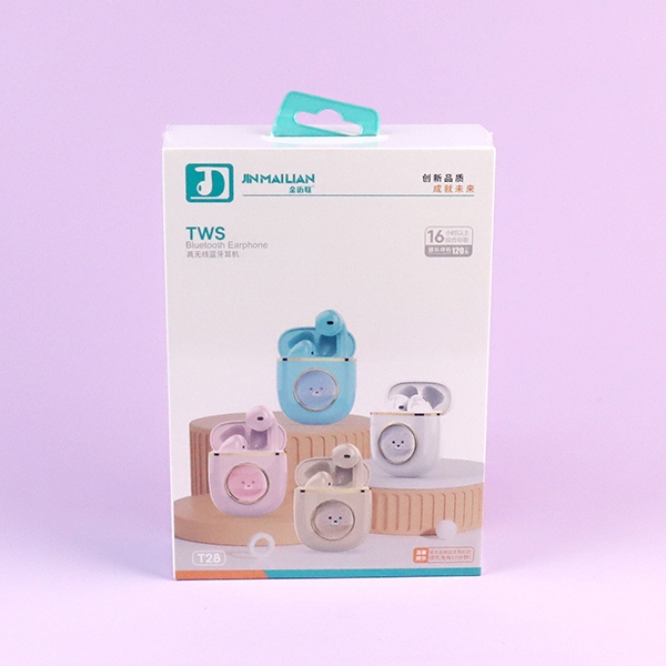 T28 Doll Inalámbrico Bluetooth Auricular (Color Mezclado) 5