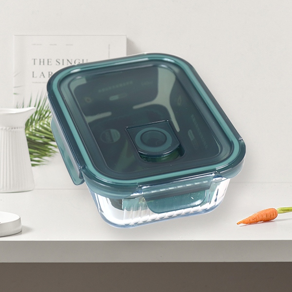 ZD/T634 Yijiangnan Rectangular Vidrio Resistente Al Calor Caja de Mantenimiento 640ml 4