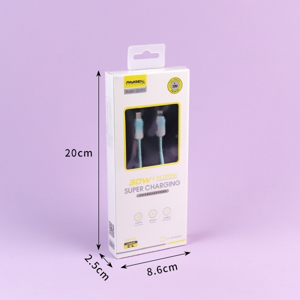 Q51PD-30W Línea de Datos de Carga Rápida de Cristal de Hielo Totalmente Compatible (Aplicación) 3