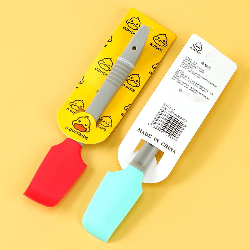Pato Amarillo 1041 Cuchillo de Pastel de Silicona 3