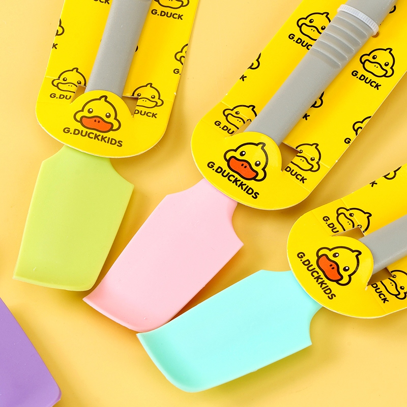Pato Amarillo 1041 Cuchillo de Pastel de Silicona 4