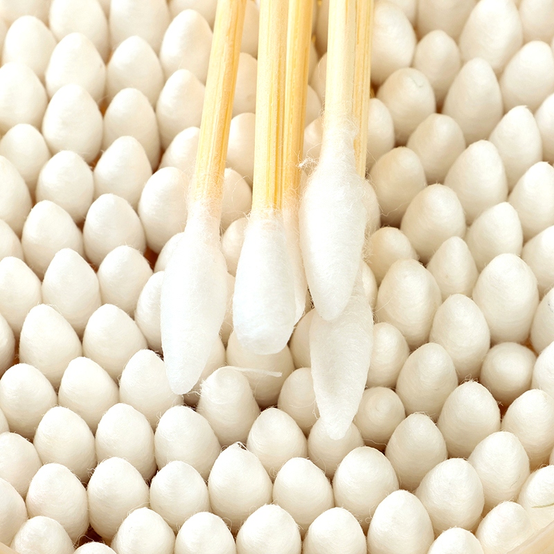 Arroz Pequeño Ajedrez 7014 Ronda Bambú Palo Algodón Swab 160 4