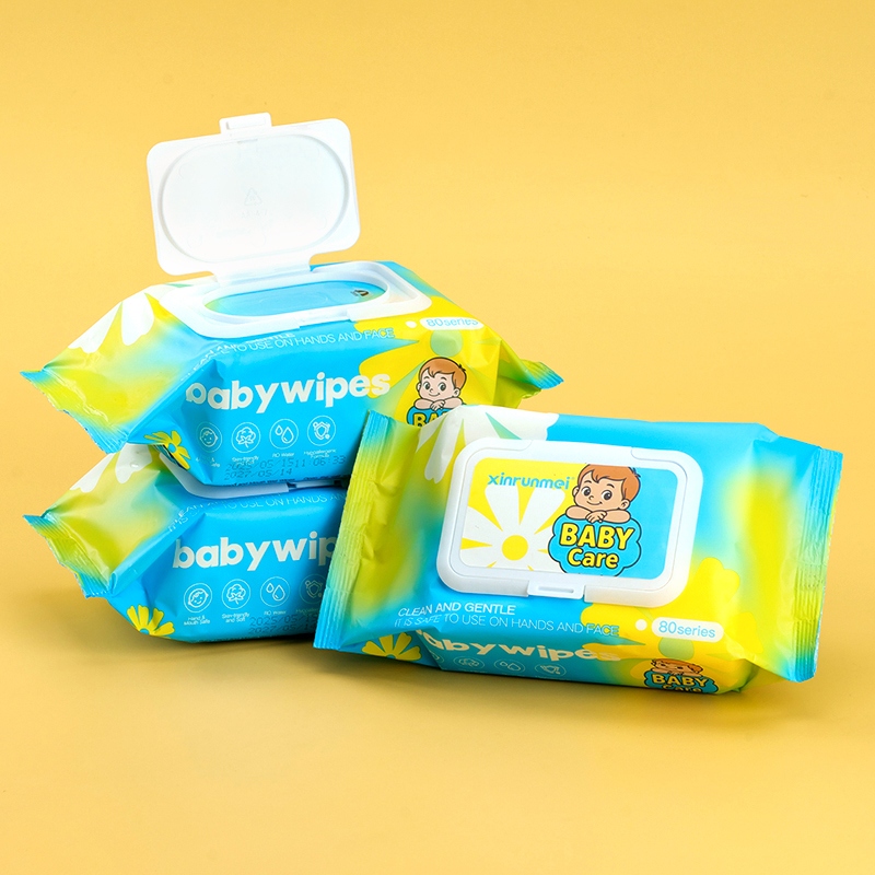 9725 Sunflower Moe Bao Wet Wipes 80 (Foreign Trade Edition) 5