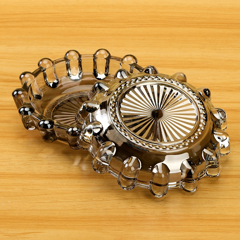Hua Jing Yafo Beads Ashtray (Amber, Soot) 5