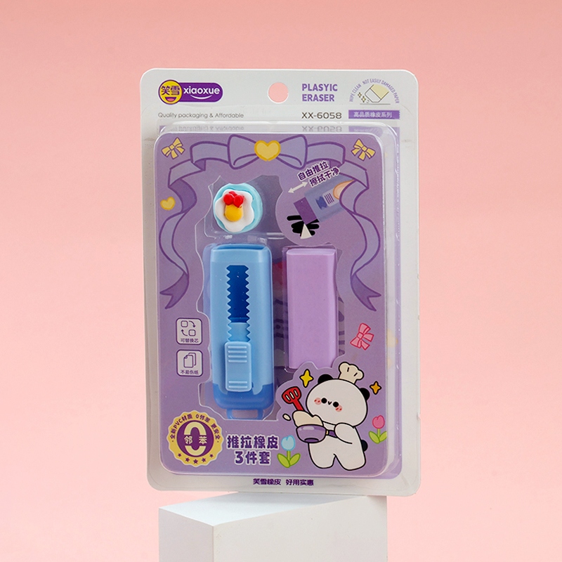 XX-6058 Juego de Tres Piezas de Goma Push-pull 4