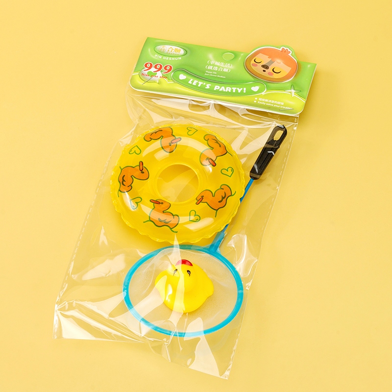 Heshun Pequeña Red de Pesca de Pato Amarillo 4