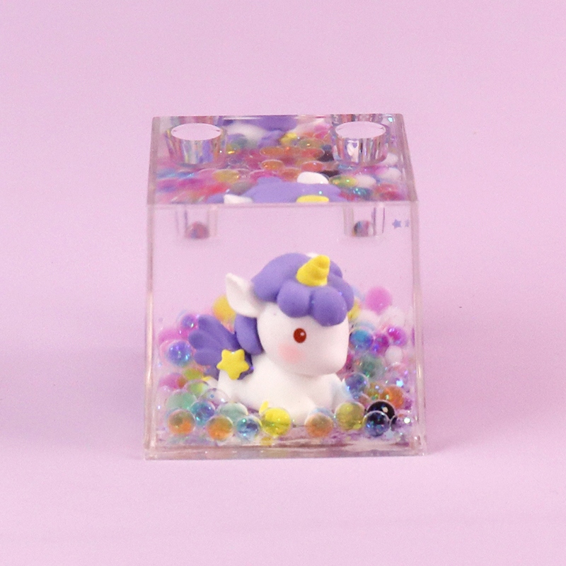SY73 Unicorn Bubble Beads Crystal Ornaments 2