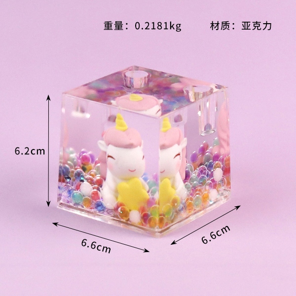 SY73 Unicorn Bubble Beads Crystal Ornaments 3