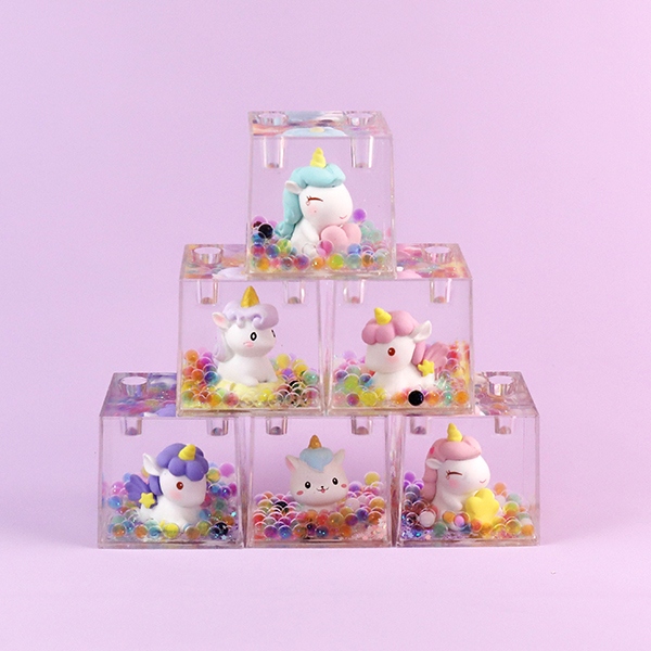 SY73 Unicorn Bubble Beads Crystal Ornaments 4