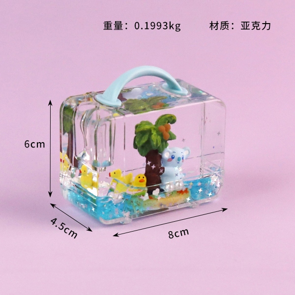 SY27 Azul Claro Coco Koala Cristal Ornamentos 3