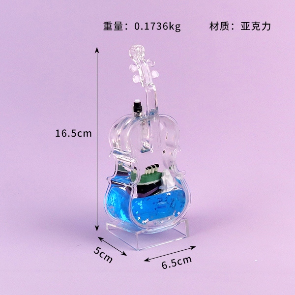 SY129 Ornamentos de Cristal Guitarra 3