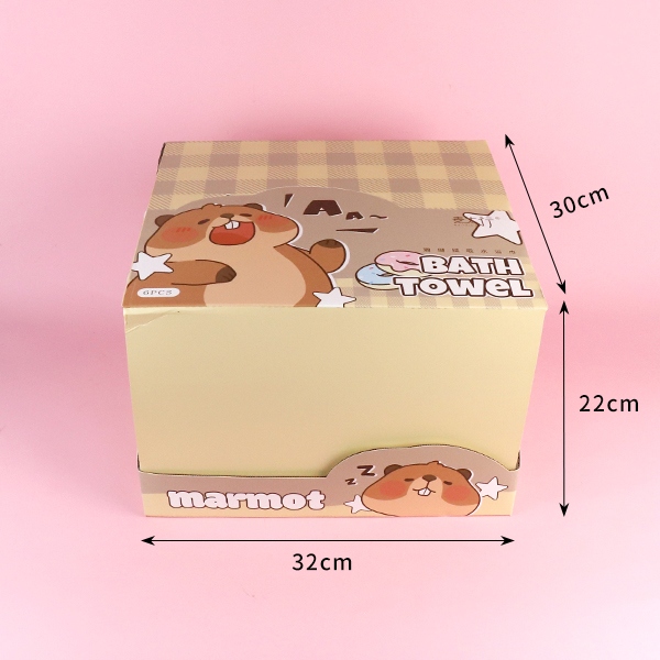 YJ-763 Toalla de Baño de Marmota 4